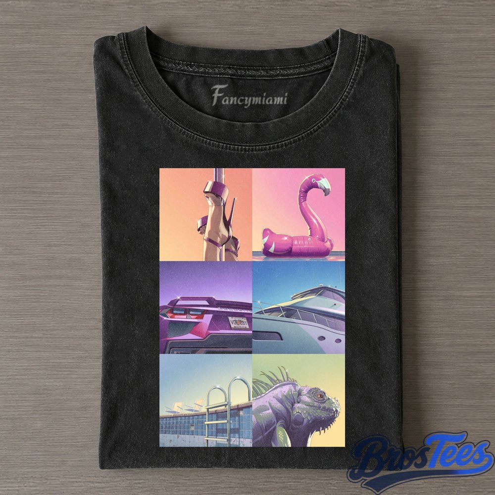 GTA VI Pastel City Scene Tee