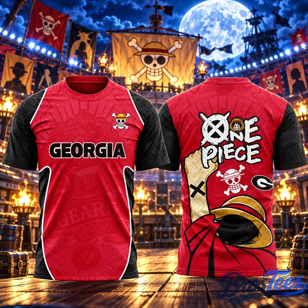 Georgia Bulldogs x One Piece Night 2026 Graphic Shirt