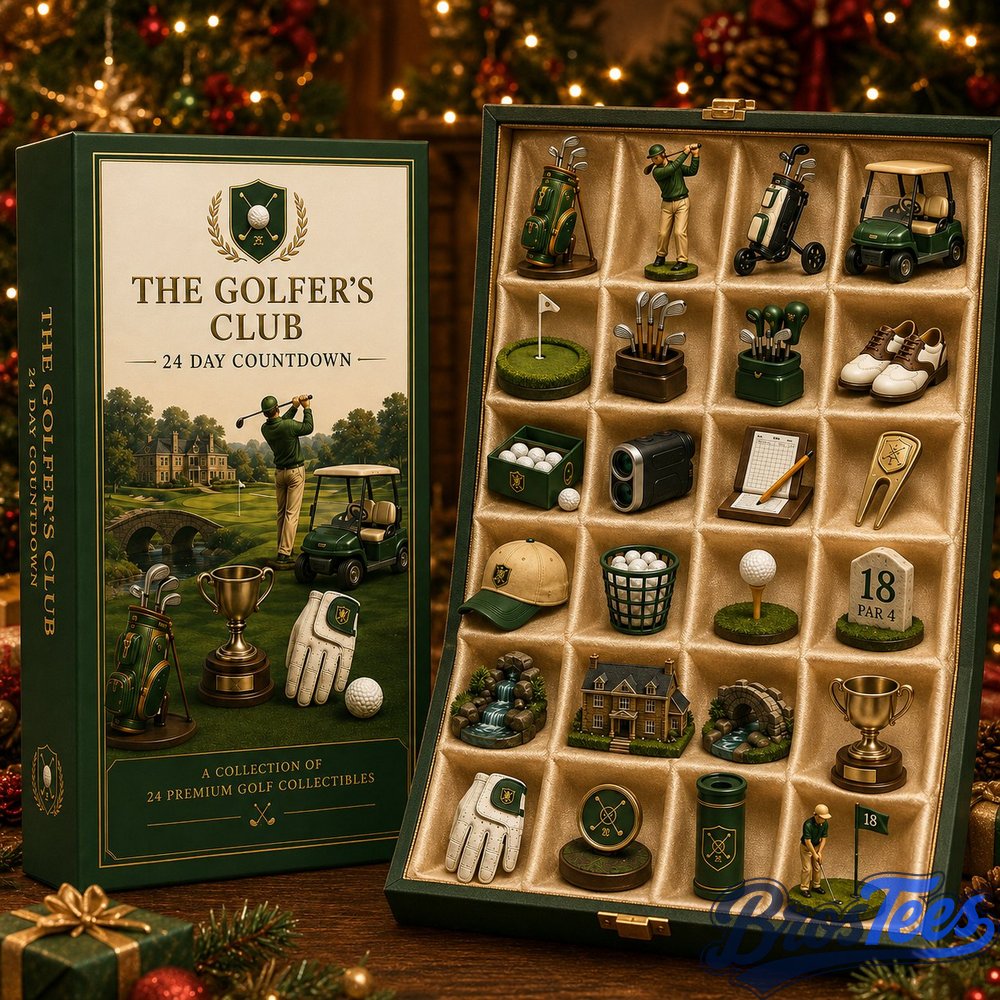 Golf 24-Day Advent Calendar 2026 - 24-Day Countdown, Acrylic Charms