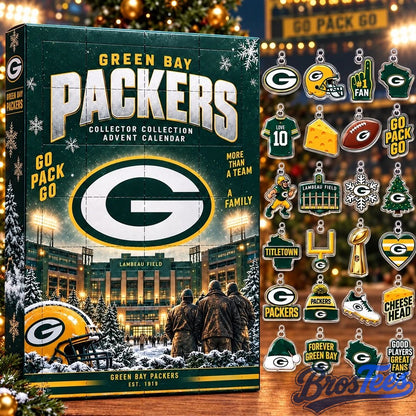 Green Bay Packers Christmas Advent Calendar Go Pack Go