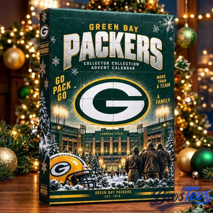 Green Bay Packers Christmas Advent Calendar Go Pack Go