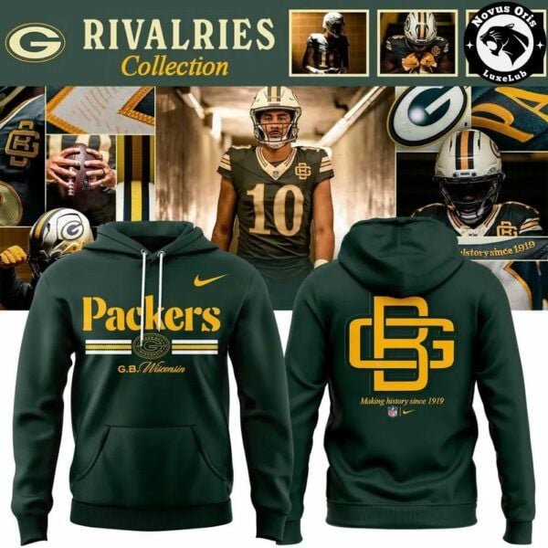 Green Bay Packers x Rivalries 2026 Hoodie - Making History Since 1919