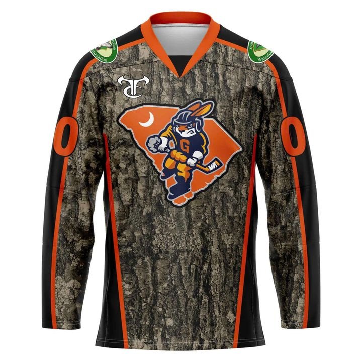 Greenville Swamp Rabbits 2026 Conservation Night Custom Hockey Jersey