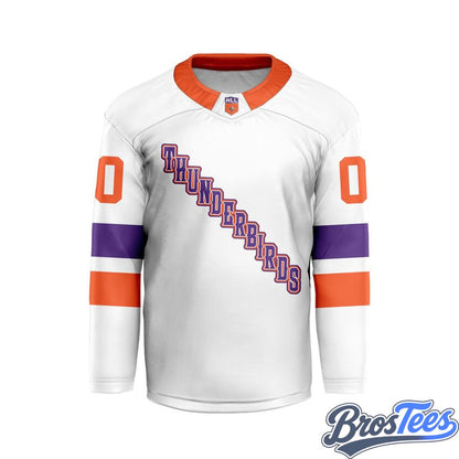 Halifax Thunderbirds White Custom Hockey Jersey