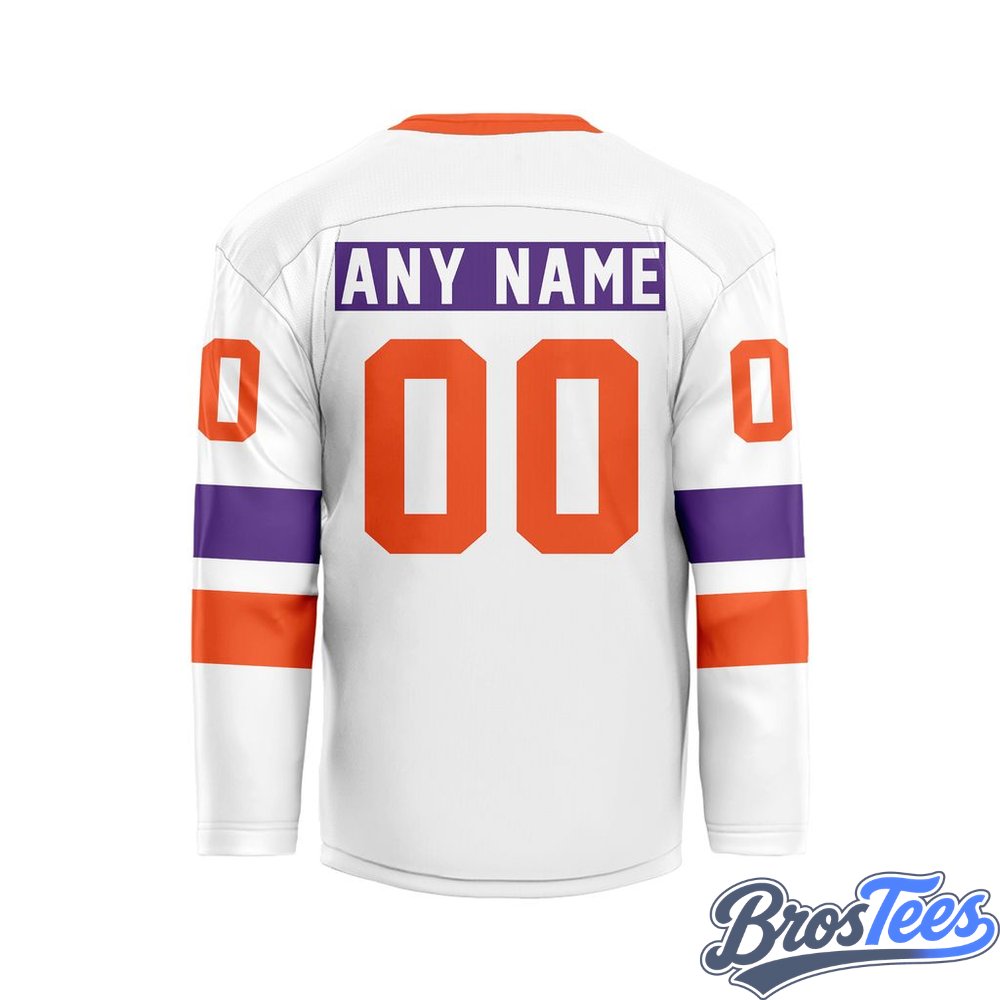 Halifax Thunderbirds White Custom Hockey Jersey