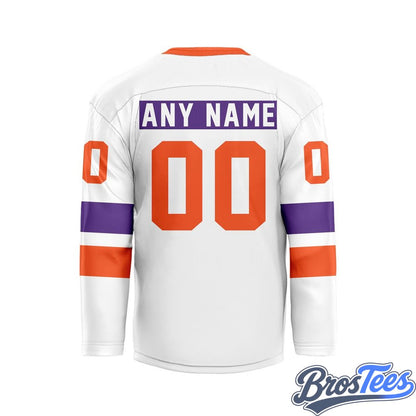 Halifax Thunderbirds White Custom Hockey Jersey