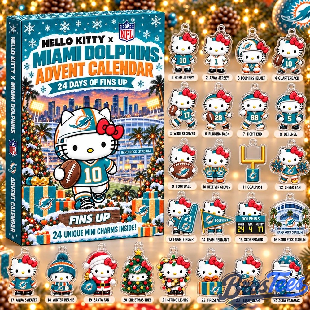 Hello Kitty x Miami Dolphins 2026 Christmas Advent Calendar