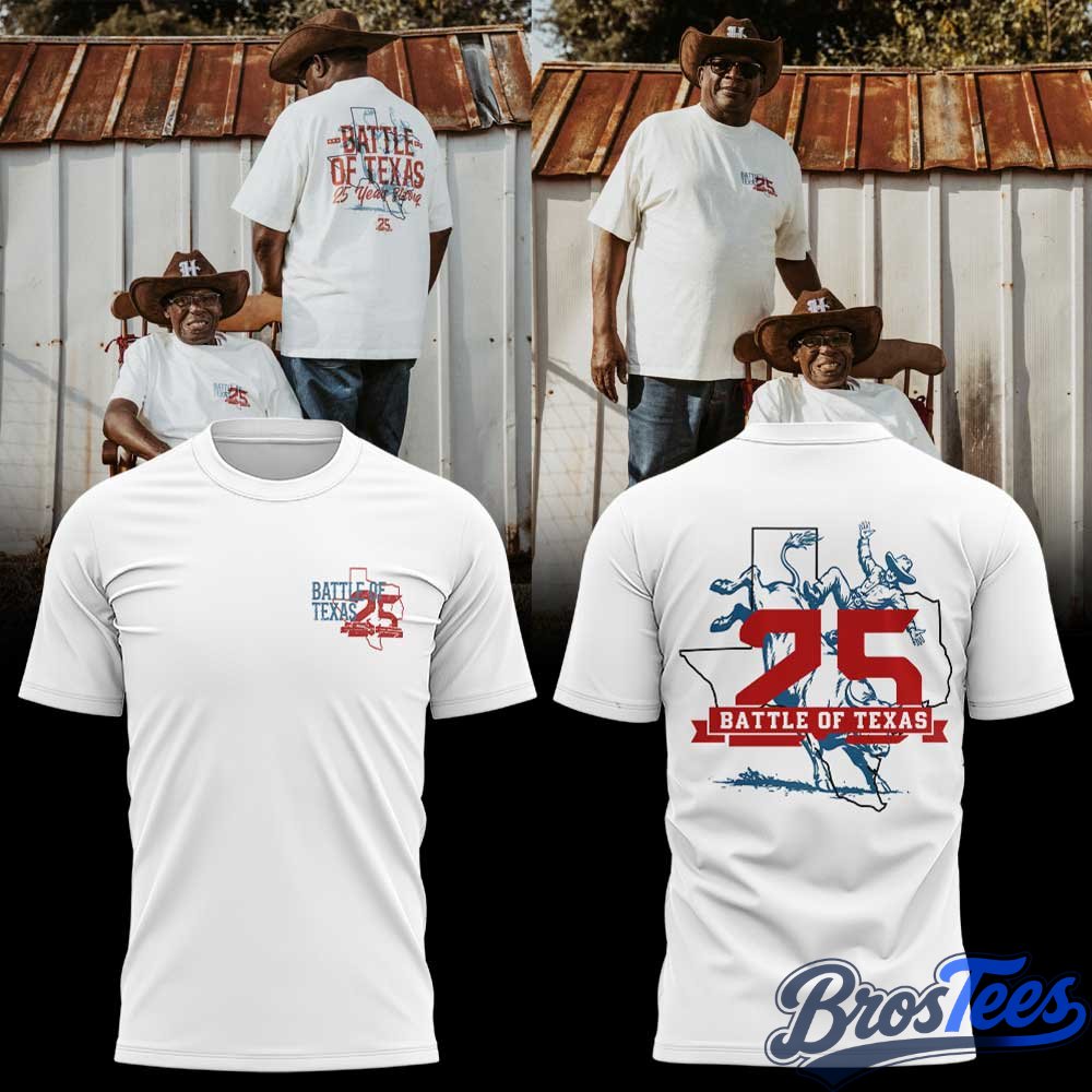Houston Texans Battle of Texas 25 Years Strong Special T-Shirt
