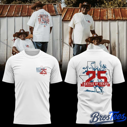 Houston Texans Battle of Texas 25 Years Strong Special T-Shirt