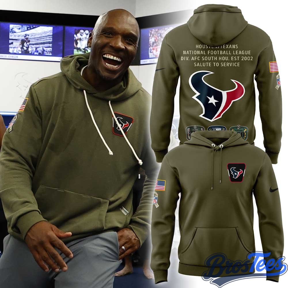 Houston Texans Coach DeMeco Ryans Salute to Service Hoodie