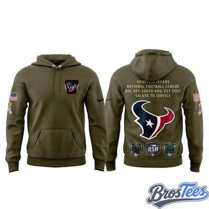 Houston Texans Coach DeMeco Ryans Salute to Service Hoodie