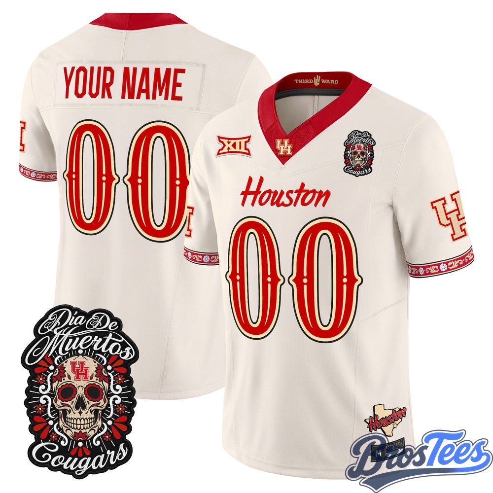 Houston Texans Día de los Muertos Vapor Limited Custom Jersey