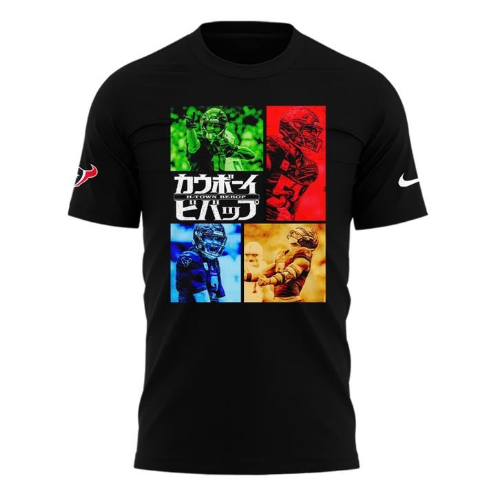 Houston Texans H-Town Bebop Special Black T-Shirt