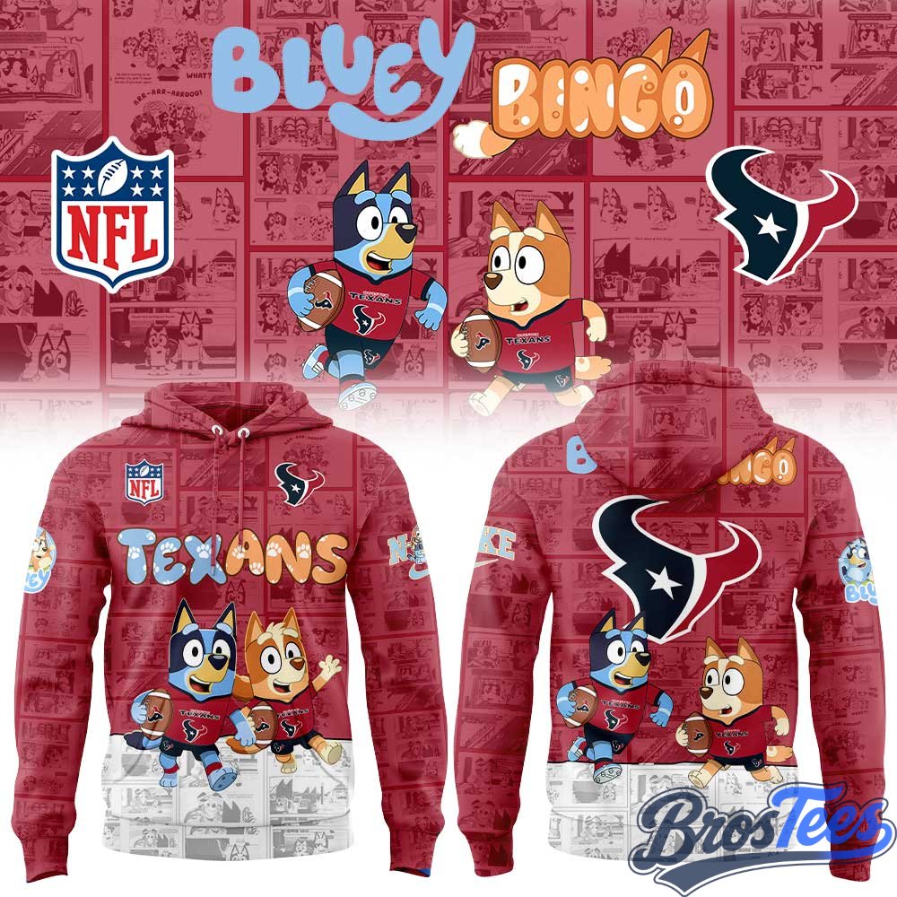 Houston Texans x Bluey and Bingo Hoodie