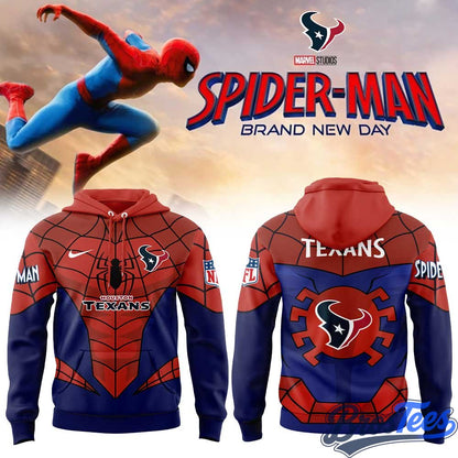 Houston Texans x Spider-Man 2026 Hoodie