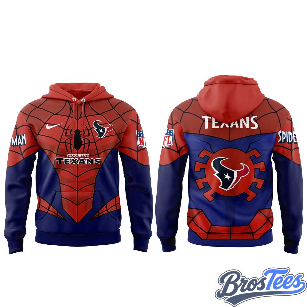 Houston Texans x Spider-Man 2026 Hoodie