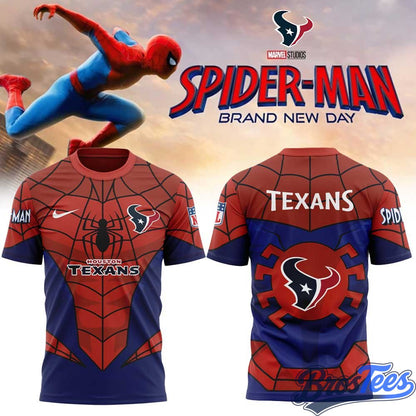 Houston Texans x Spider-Man 2026 T-Shirt