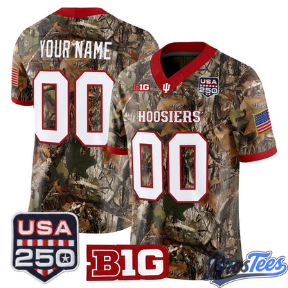 Indiana Hoosiers 2026 Salute to Service Vapor Limited Custom Jersey - Stitched