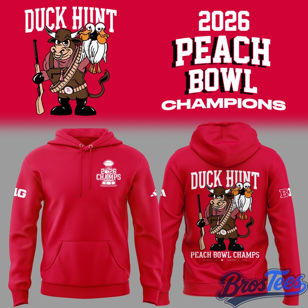 Indiana Hoosiers Peach Bowl Champions Duck Hunt Hoodie