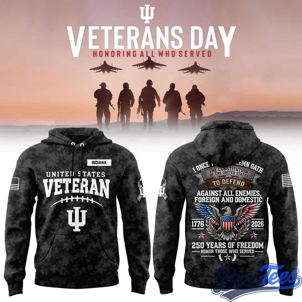 Indiana Hoosiers Veterans Day 2026 Hoodie