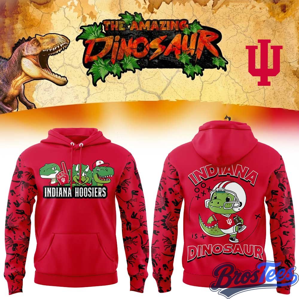 Indiana Hoosiers x The Amazing Dinosaur 2026 Hoodie
