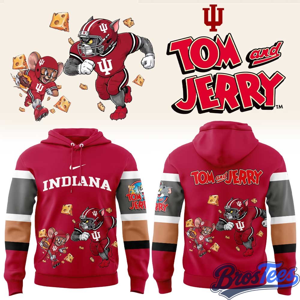 Indiana Hoosiers x Tom and Jerry Limited Hoodie