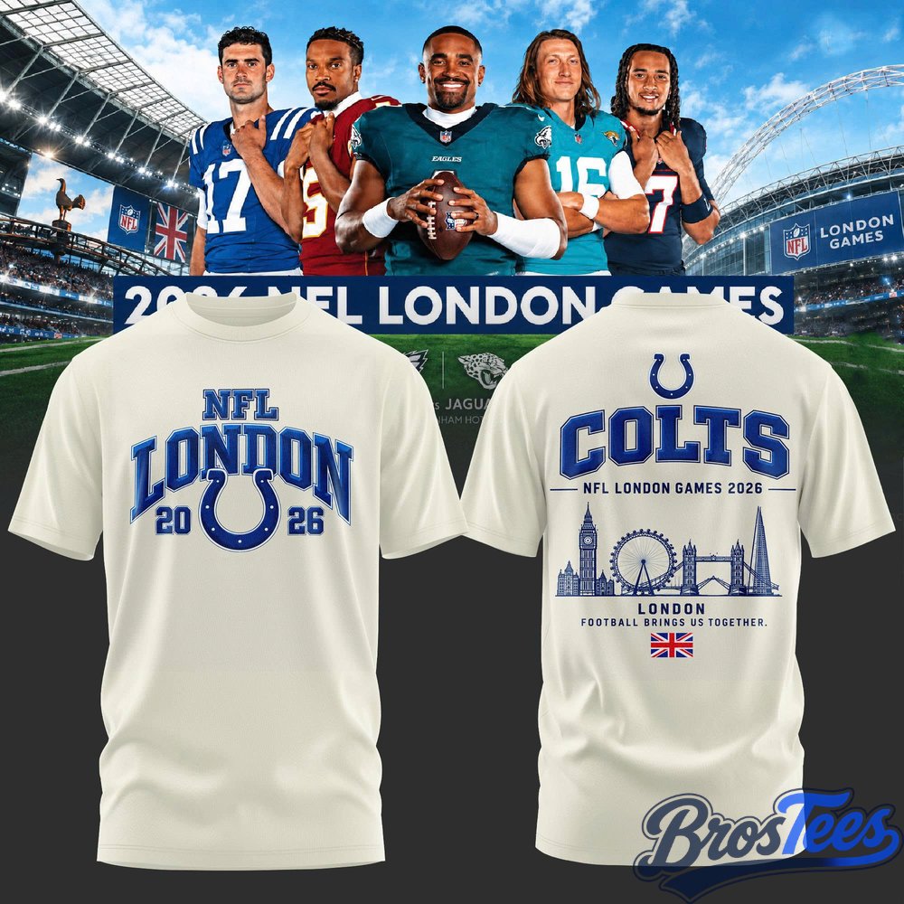 Indianapolis Colts NFL London Games 2026 Special T-Shirt