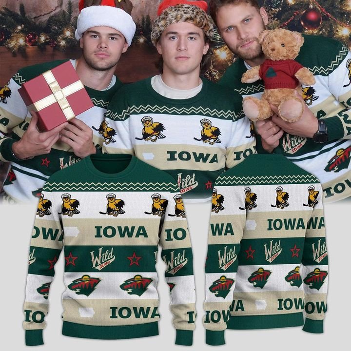 Iowa Wild Tastefully Tacky Holiday Sweater