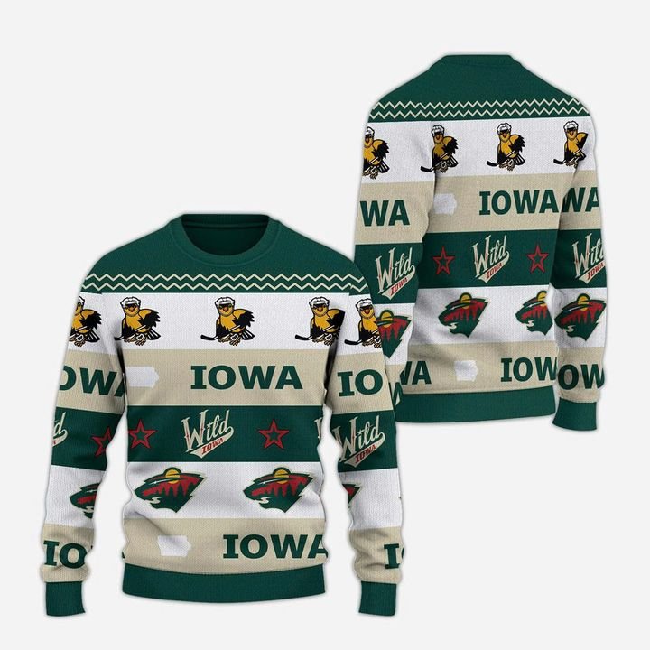 Iowa Wild Tastefully Tacky Holiday Sweater
