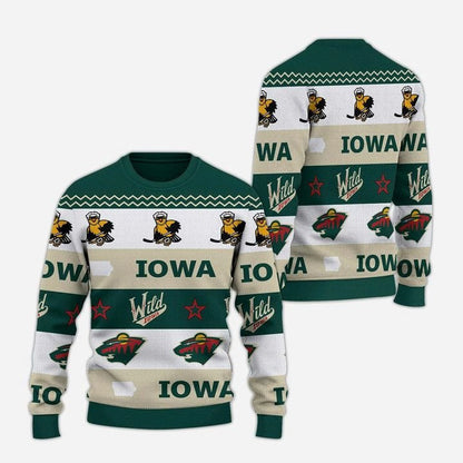 Iowa Wild Tastefully Tacky Holiday Sweater
