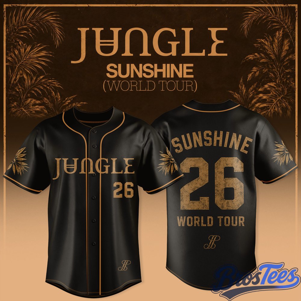 JUNGLE – SUNSHINE World Tour 2026 Exclusive Baseball Jersey