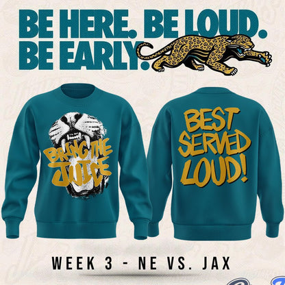 Jacksonville Jaguars Bring The Juice, Best Served Loud! Sweater