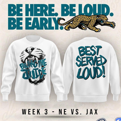 Jacksonville Jaguars Bring The Juice, Best Served Loud! Sweater