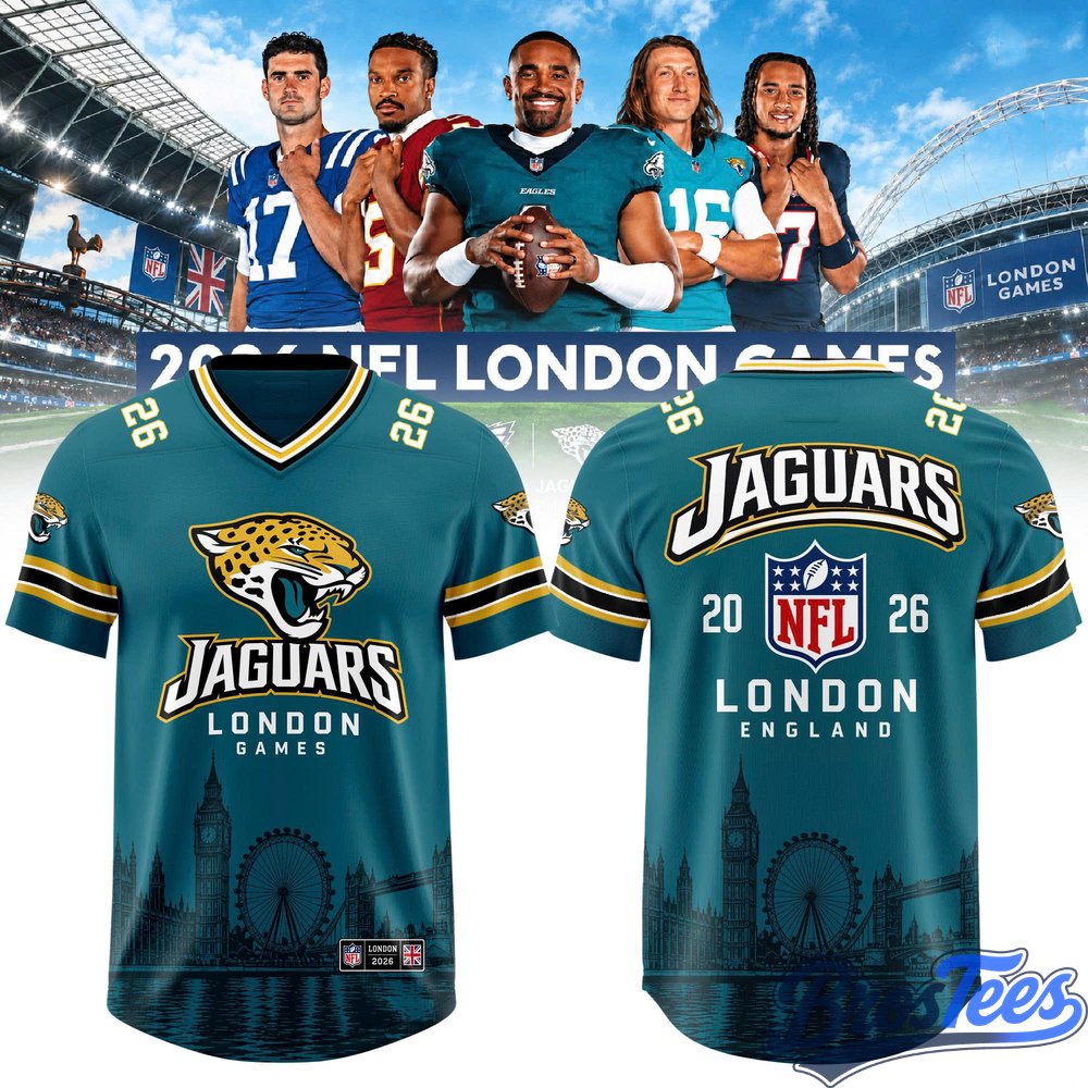 Jacksonville Jaguars NFL London Games 2026 Exclusive Football Jersey