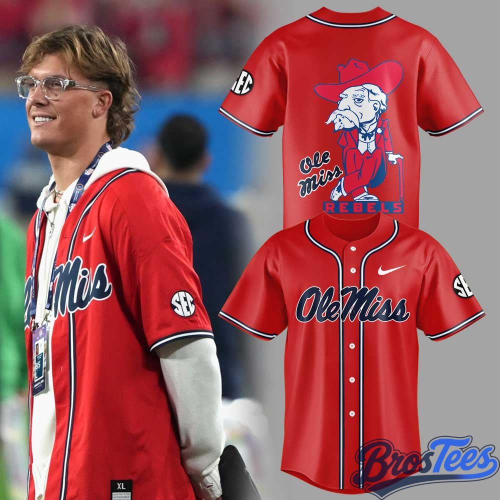 Jaxson Dart x Ole Miss Baseball Jersey