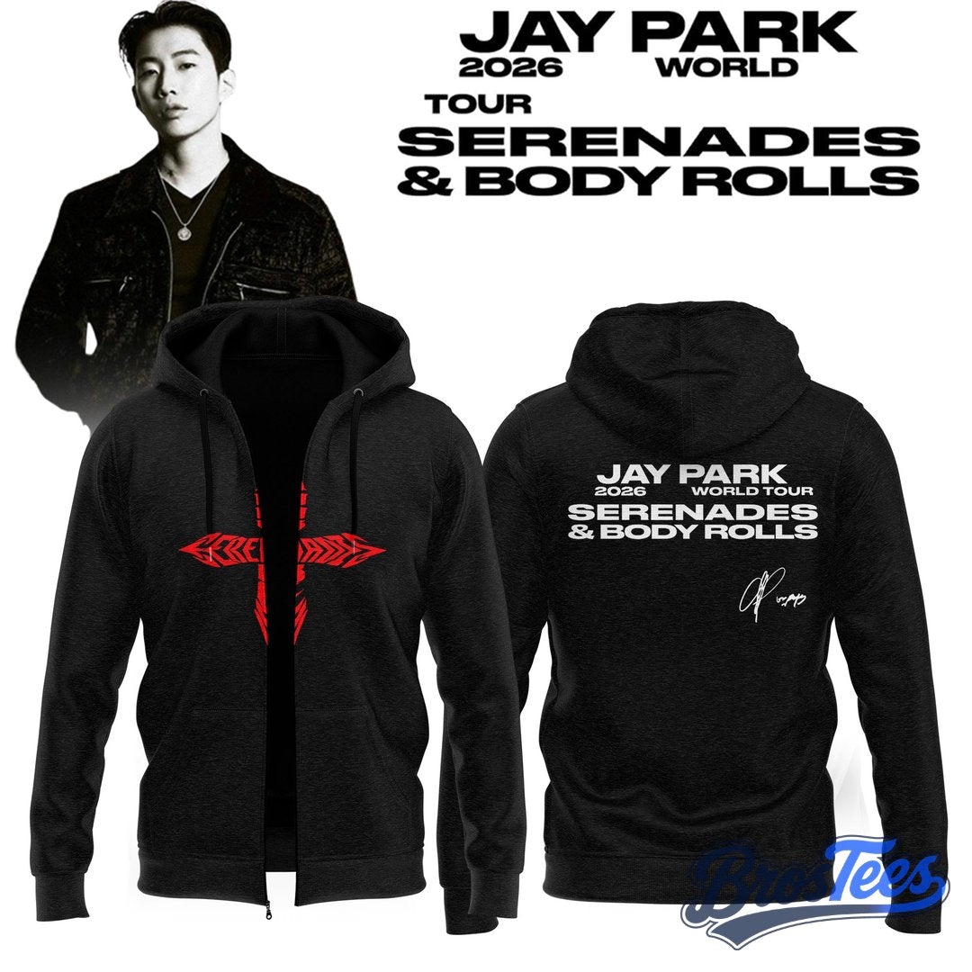 Jay Park World Tour Serenades & Body Rolls Signed – Zip Hoodie