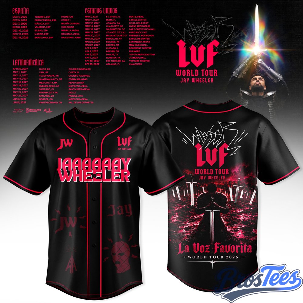 Jay Wheeler La Voz Favorita World Tour Baseball Jersey