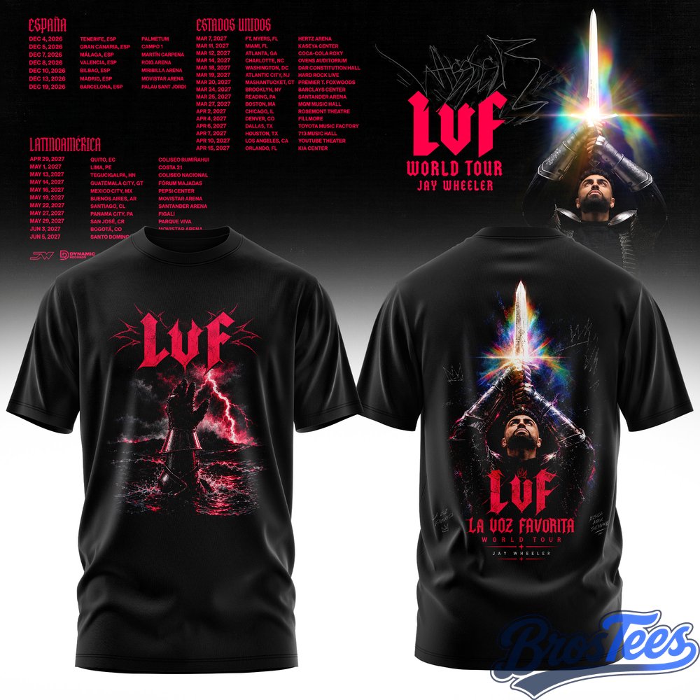 Jay Wheeler La Voz Favorita World Tour T-Shirt