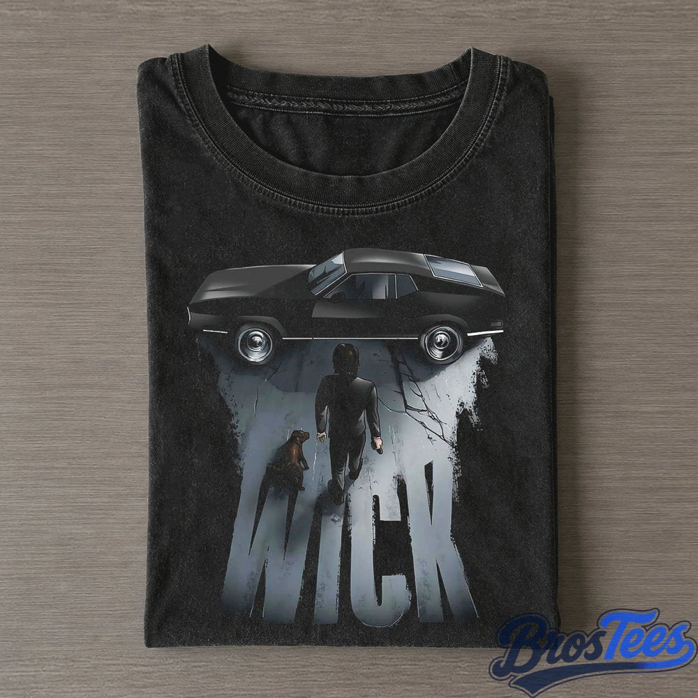 John Wick John Holding a Gun Chapter 1 Collage Tee