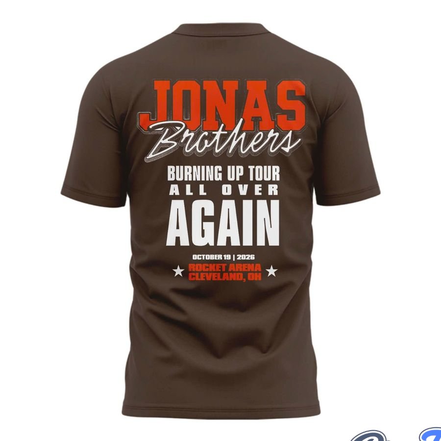 Jonas Brothers 2026 Burning Up All Over Again Cleveland Special Tee