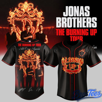 Jonas Brothers The Burning Up Tour Baseball Jersey