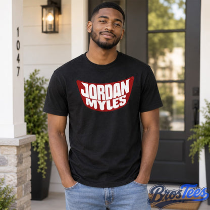 Jordan Myles Bold Red Logo Graphic T-Shirt