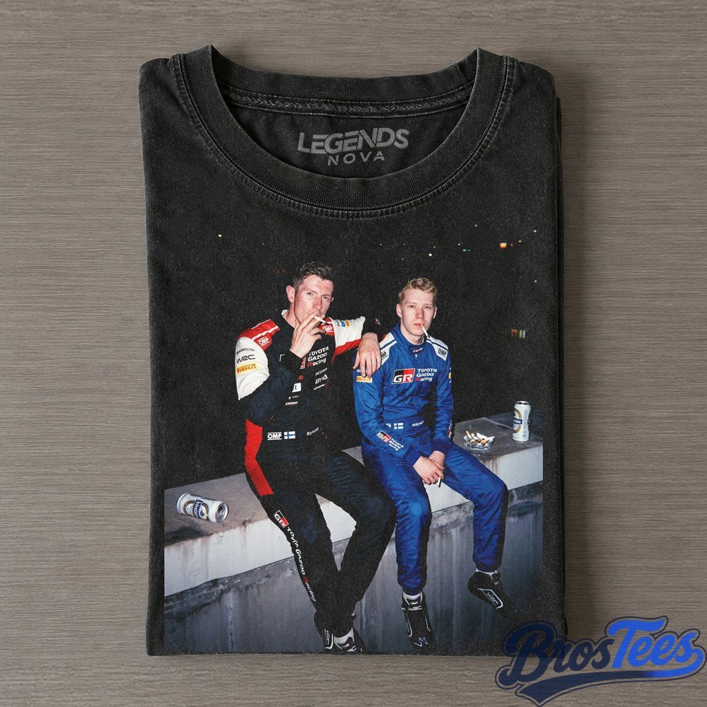Kalle Rovanperä & Elfyn Evans 2026 Secto Rally Finland｜WRC Drunk & Smoke Tee