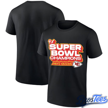 Kansas City Chiefs 4x Super Bowl Champions Shirt - Printed