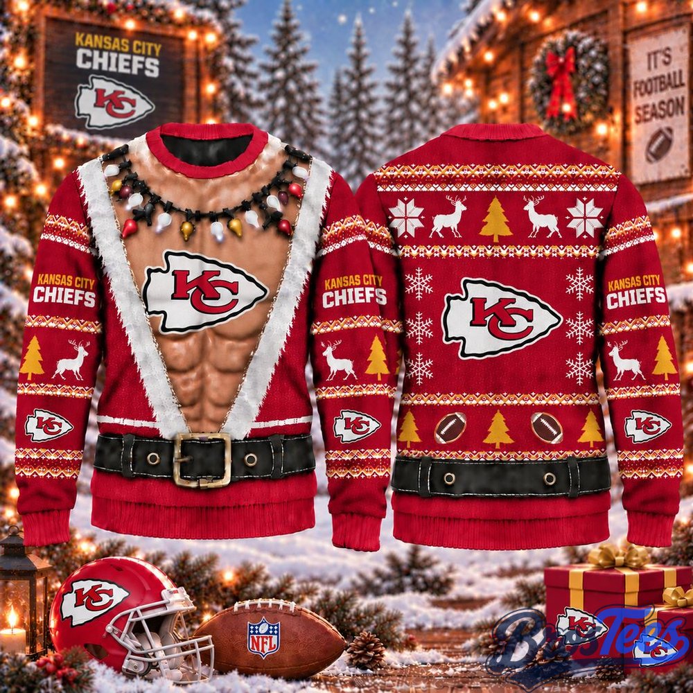 Kansas City Chiefs Funny Body Christmas Ugly Sweater
