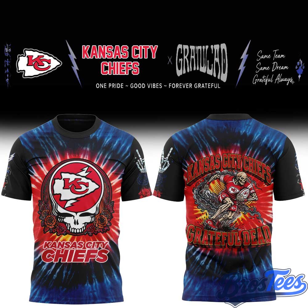 Kansas City Chiefs Grateful Dead Skeletons Shirt