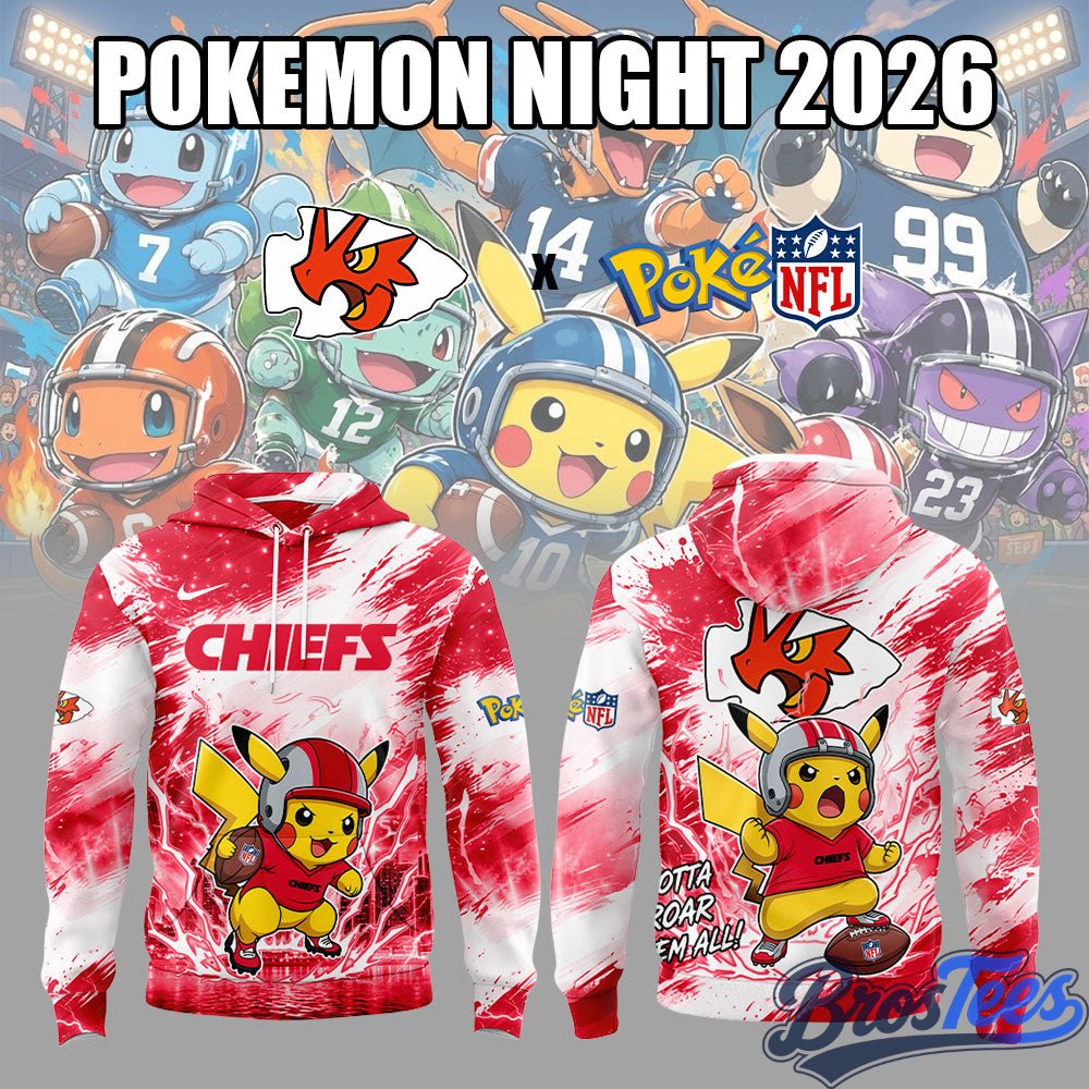 Kansas City Chiefs Pokemon Night 2026 Limited Edition Hoodie