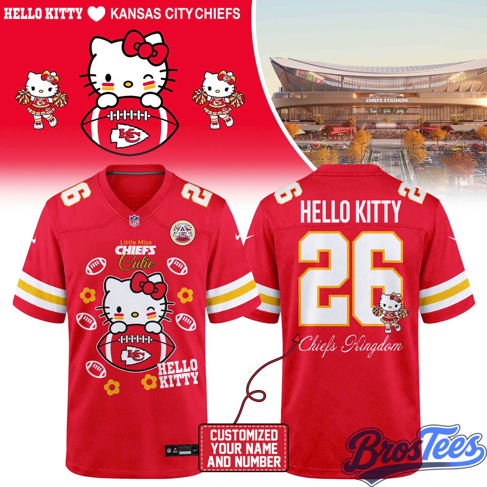 Kansas City Chiefs x Hello Kitty Football Jersey