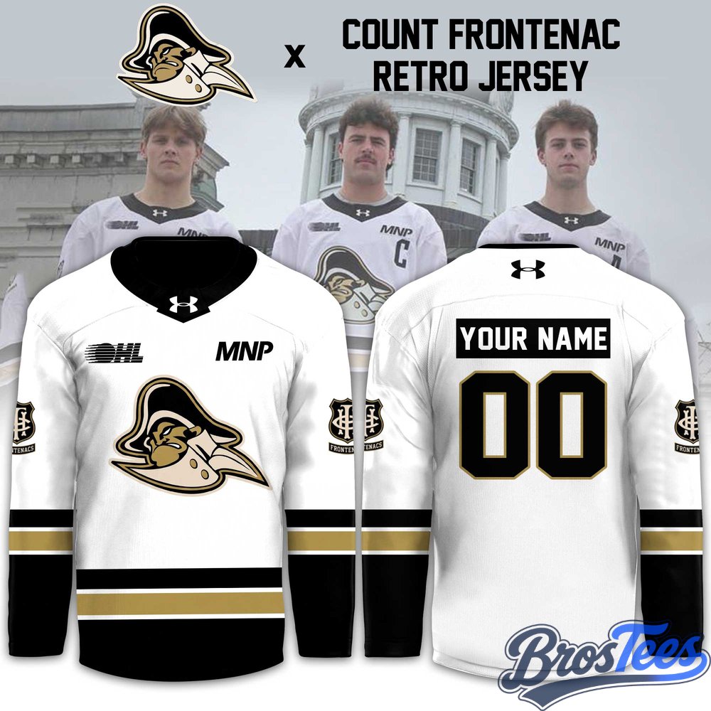 Kingston Frontenacs 2026 Count Frontenac Retro Hockey Jersey