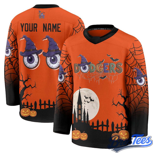 LA Dodgers Halloween Edition Hockey Custom Jersey
